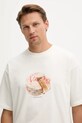 Vans t-shirt bawełniany beżowy VN000R15FS81