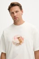 Vans t-shirt bawełniany beżowy VN000R15FS81