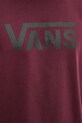 Vans t-shirt bawełniany VN000RA14QU1 bordowy