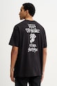 Vans t-shirt bawełniany nadruk czarny VN000RD4BLK1
