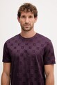 Odzież Joop! t-shirt bawełniany 30046985 fioletowy