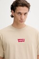Levi's t-shirt bawełniany beżowy 87373.0217