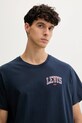 Bavlnené tričko Levi's tmavomodrá A2082.0282