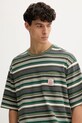 Памучна тениска Levi's зелен A5850.0018