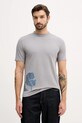 Karl Lagerfeld t-shirt z elastanem szary 554235.755404