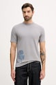 Karl Lagerfeld t-shirt z elastanem szary 554235.755404