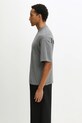 Axel Arigato t-shirt z dodatkiem wełny Distort A3427003 szary AW25