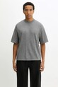 Odzież Axel Arigato t-shirt z dodatkiem wełny Distort A3427003 szary
