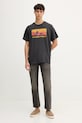Levi's t-shirt bawełniany 16143.1864 szary AW25