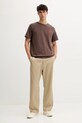 Bombažna kratka majica Levi's 56605.0293 rjava AW25