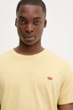 Levi's t-shirt bawełniany żółty 56605.0296