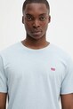 Levi's t-shirt bawełniany niebieski 56605.0297