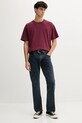 Levi's tricou din bumbac A0637.0166 burgundia AW25
