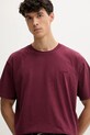 Levi's tricou din bumbac burgundia A0637.0166