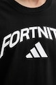 Bavlněné tričko adidas Fortnite JV8012 černá