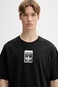 Памучна тениска adidas Originals Graphic Os Ss T черен JV7569