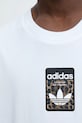 Бавовняна футболка adidas Originals Graphic Os Ss T JV7570 білий