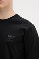 Βαμβακερό μπλουζάκι adidas Originals 3-Stripes JY1372 μαύρο