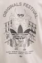 adidas Originals t-shirt bawełniany Street Band Tee KQ9956 beżowy