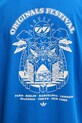 Pamučna majica adidas Originals Music Fests Tee plava KR5104