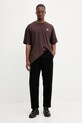 adidas Originals t-shirt bawełniany Essentials KT0780 brązowy AW25
