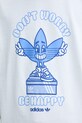 Bavlněné tričko adidas Originals Smile Treffy Graphic KT2971 bílá