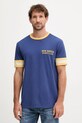 Gant t-shirt bawełniany nadruk granatowy 2003344