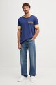 Gant t-shirt bawełniany 2003344 granatowy AW25