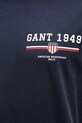 Памучна тениска Gant 2067044 тъмносин