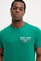 Gant t-shirt bawełniany zielony 2067044