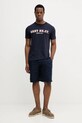 Памучна тениска Gant 2003345 тъмносин AW25
