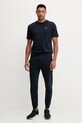 Napapijri t-shirt bawełniany S-Badge NP0A89491761 granatowy AW25