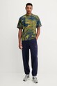Napapijri t-shirt bawełniany S-Anter NP0A88YLFZD1 zielony AW25