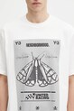 Βαμβακερό μπλουζάκι Y-3 x Neighborhood Graphic λευκό JX7437