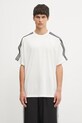 Y-3 t-shirt z wełną Wire beżowy JY8187