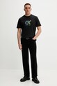 Calvin Klein t-shirt bawełniany LV04RD821G czarny AW25