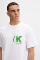 Хлопковая футболка Calvin Klein белый LV04RD823G