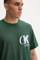 Calvin Klein t-shirt bawełniany zielony LV04RD823G