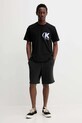 Calvin Klein t-shirt bawełniany LV04RD823G czarny AW25