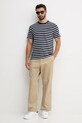 Памучна тениска Pepe Jeans PM5010085 тъмносин AW25