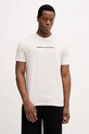 Armani Exchange t-shirt bawełniany nadruk beżowy XM001404.AF16432