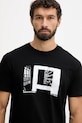 Armani Exchange t-shirt bawełniany czarny XM001461.AF10358