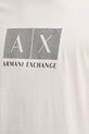 Armani Exchange t-shirt bawełniany XM001463.AF10356 beżowy