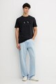 Armani Exchange t-shirt bawełniany XM001463.AF10356 granatowy AW25
