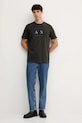 Armani Exchange t-shirt bawełniany XM001463.AF10356 brązowy AW25