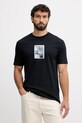 Armani Exchange t-shirt bawełniany nadruk granatowy XM001907.AF10362
