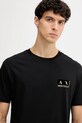 Armani Exchange t-shirt bawełniany czarny XM001911.AF10356