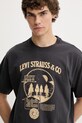 Levi's t-shirt bawełniany szary 87373.0257