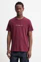 Levi's t-shirt bawełniany nadruk bordowy 22491.1794