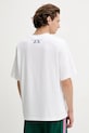 Oblečenie Bavlnené tričko adidas Originals Distressed Oversized Te JW0207 biela